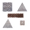 Royal Kraft Geometric Wooden Printing Stamps (Set of 5) -