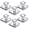 Tatuo 6 Pcs Stick on Knobs Adhesive Cabinet Handles Acrylic