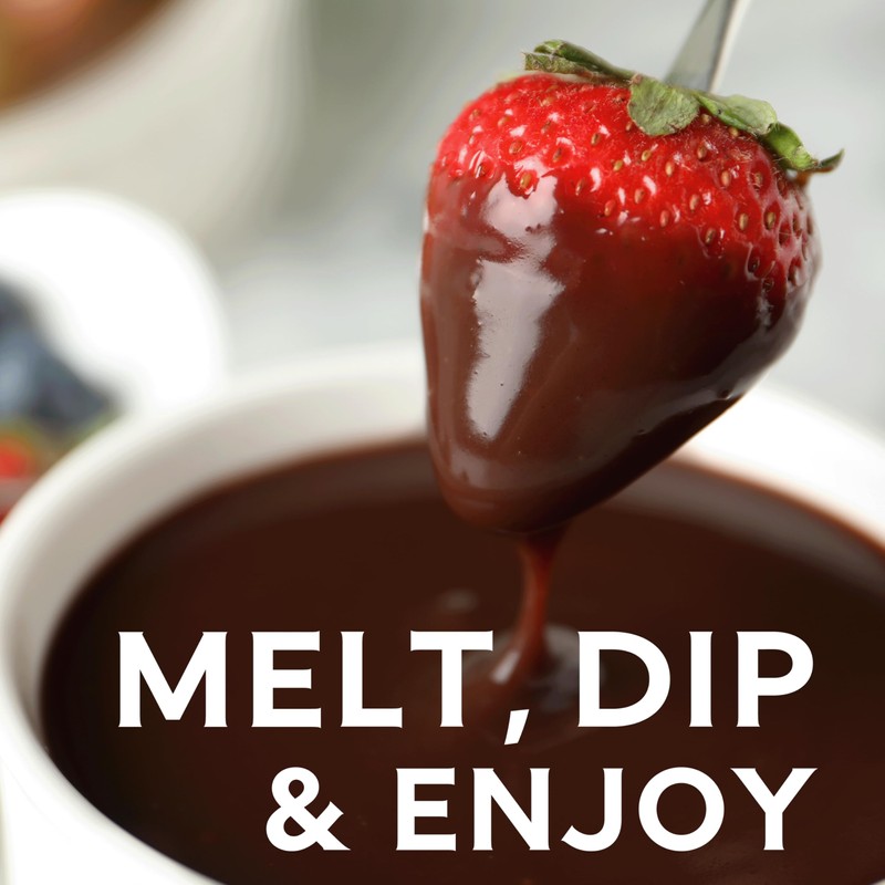 GHIRARDELLI Dark Chocolate Flavored Melting Wafers, 10 oz Bag –