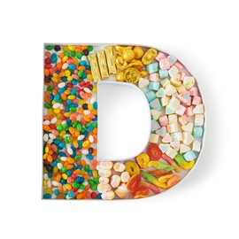 Soul & Lane Fillable Cardboard Letter Box for Charcuterie and Candy, Paper Mache Décor Tray for Birthday Parties, Weddings - Letter D