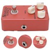 Distortion Pedal Dark Red Metal Classic British Rock Monoblock Guitar