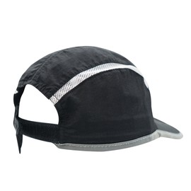 Decentron Foldable Mesh Sun Cap Outdoor Sports Hat Breathable Sun Runner Cap with Reflective Trim Black