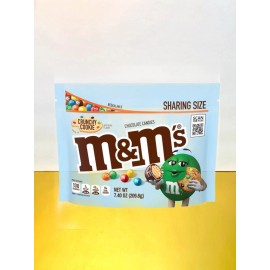 M&M's  New Exclusive Sharing Size M&Ms Crunchy Cookie Chocolate Flavored Bag 7.40oz