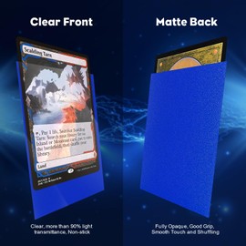 Katomula Blue MTG Sleeves 300 Pack, Rough Matte Texture Trading Card Sleeves Deck Protector Durable MTG Sleeves Never Tear