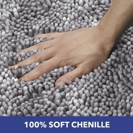 SoHome Spa Step Luxury Plush Chenille Shag Machine Washable Ultra Soft Standard Toilet Lid Cover 18.5"x19.6" Mint