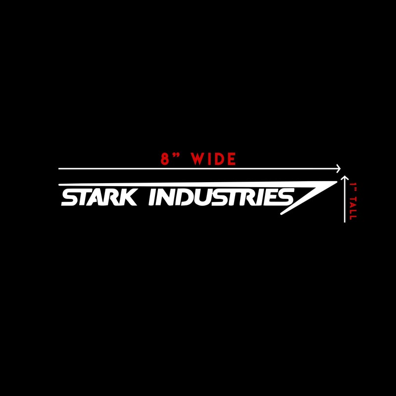 Stark Industries Sticker Decal Notebook Car Laptop 8" x 1"