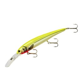 Bandit Walleye Deep Chrome Pearl with Chartreuse Back Bait (Black)