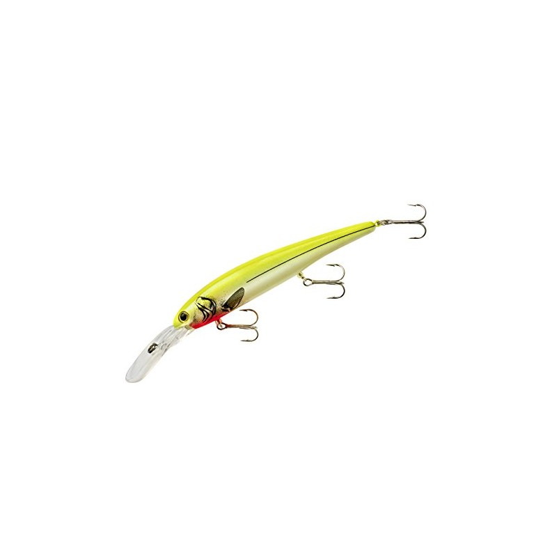 Bandit Walleye Deep Chrome Pearl with Chartreuse Back Bait (Black)