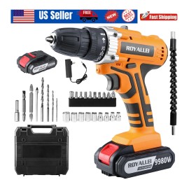 DONWELL 21V Li-Ion Electric Drill Dual Speed Multifunction 2 Speed Electric Li-Ion Drill