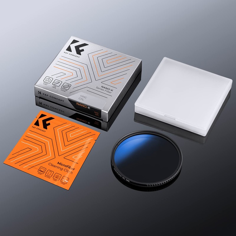 K&F Concept 67MM Polarising Filter Circular Polarizing CPL, Ultra Slim,