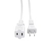 5FT Power Cable 2 Prong, AC Outlet Polarized Extension Cord,