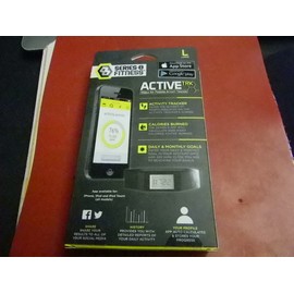 Series-8 Fitness ACTIVEtrk Mobile App Powered Tracker (L, Black)