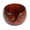 Wooden Yarn Bowl for Knitting & Crochet - Smooth Pine