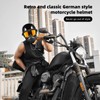 Motorcycle Half Helmets with Face Shield, German Style Motorcycle Helmet