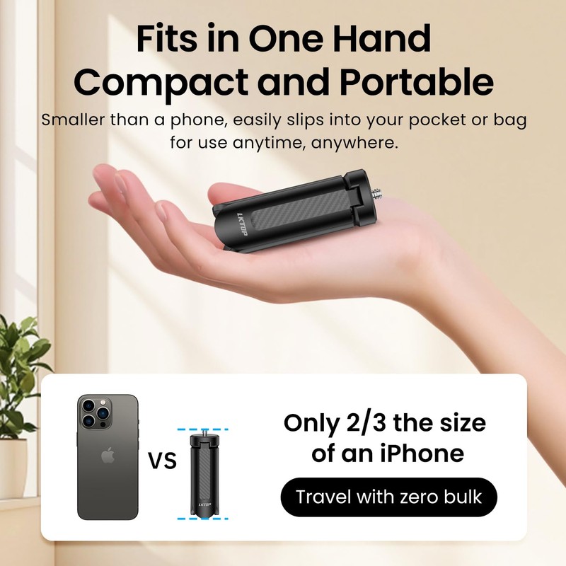 LKTOP Pocket 3 Mini Tripod for DJI Osmo Pocket 3,