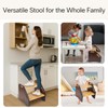 StrongTek Bamboo 2 Step Stool for Kids & Adults, 15"