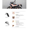 Fork Protector for KTM 390 Adventure 2020 - (Black/Orange)