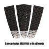 Abahub 3 Piece EVA Surfboard Deck Traction Pads with Kicker