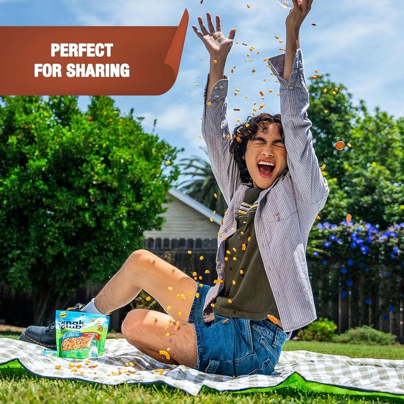 Snak Club Crunch Mix with Hidden Valley Ranch Seasoning, Toasted