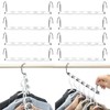 8 Pack Metal Space Saving Hangers, Stainless Steel Space Saver