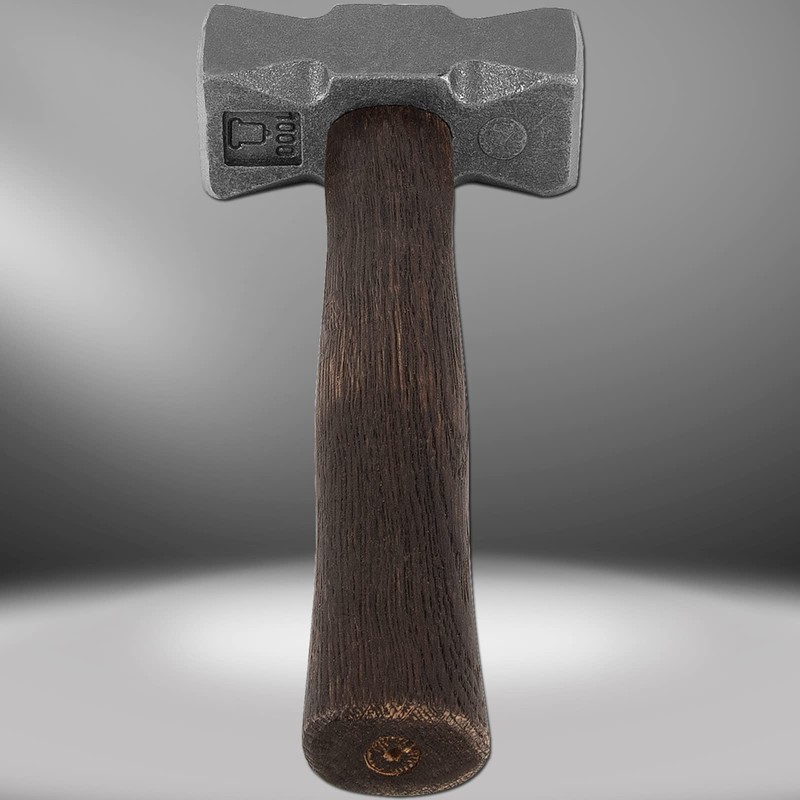 2.2LB Forging Square Hammer with Double Faces Perfect for Farrier