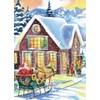 FLINK Rompecabezas Villa Navideña Navidad 1000 Piezas