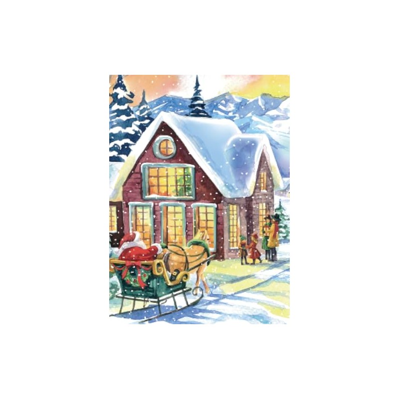 FLINK Rompecabezas Villa Navideña Navidad 1000 Piezas