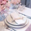 sourcing map 12pcs Cloth Napkins Navy Blue Satin Table Napkins