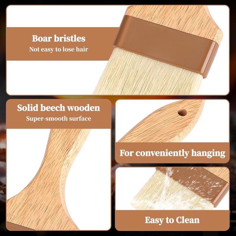 Pastry Brushes, Basting Brush, Wooden Basting Brush, Cooking Brush, Food