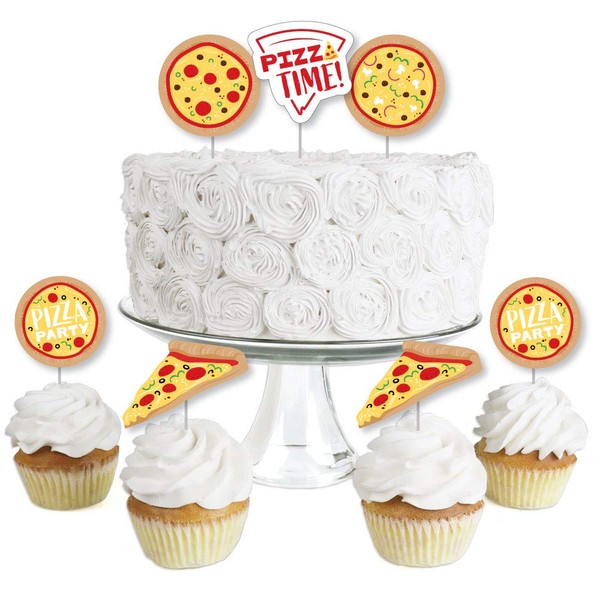 Big Dot of Happiness Pizza Party Time - Dessert Cupcake