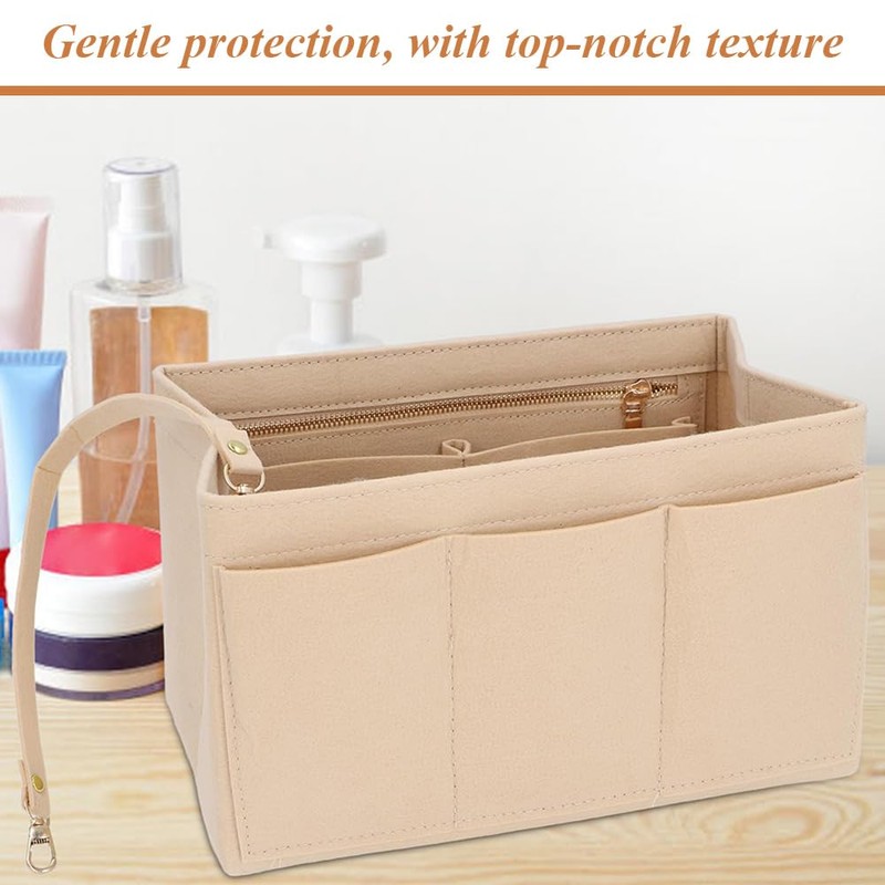 MOTRAIN Removable Makeup Handbag Insert/Storage Plugin,Inner Bag Of Bag Felt