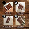 LPSTORE12 Premium Bible Tabs Set, 75 PCS PU Leather Bible
