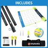 20FT Outdoor Volleyball Net Set System for Backyard Beach with