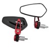 Akozon Motorcycle Rearview Mirrors Universal Aluminum Alloy 7/8inch 22mm Bar