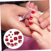 Ipetboom Artificial Toe Nail Tips Full Coverage Pcs Pack Plastic