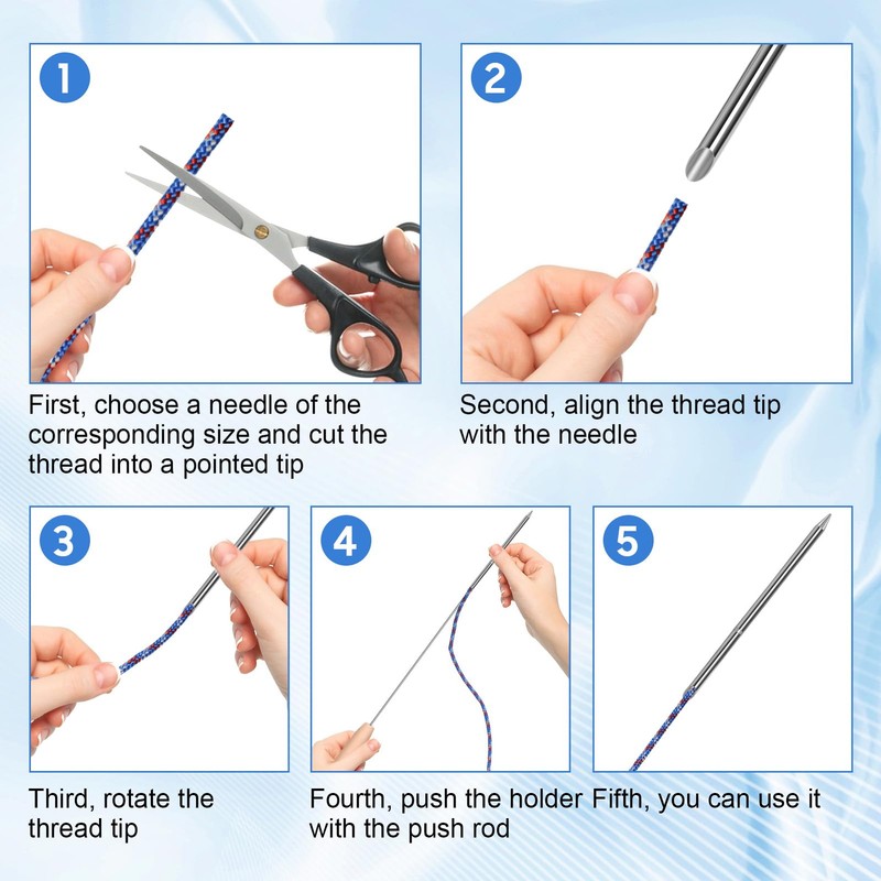 Rope Splicing Tool Kit 7Pcs, Rope Splicing FID Kit Stainless