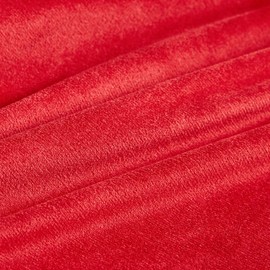 Top Finel Decorative Throw Pillow Covers Soft Particles Velvet Solid Cushion Covers 16 X 16 for Couch Bedroom Car, Pack of 2, Red