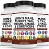 Liberty Lifestyle Lions Mane Mushroom Supplement with Turkey Tail Reishi