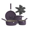 bella 9 Piece Ceramic Nonstick Cookware Set, Fits-anywhere™ Kitchenware w