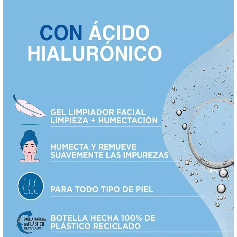 Pond's Gel Hidratante Y Limpiador Facial Ácido Hialuronico Ponds