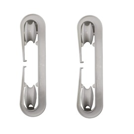 Dependable Industries Inc. Essentials Laundry Clothesline Kit 100ft Cotton Line, 2 Rustproof Pulleys, and 2 Spreaders White