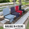 Home-Complete Bleacher Seat - Stadium Seat Cushion with Pocket and