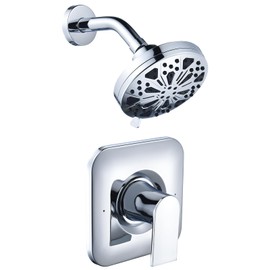 Shower Faucet Trim Kit, Replacement for Moen Posi-Temp Shower Trim Kit, Including 8-Mode High Pressure Shower Head, Chrome(Valve and Tub Spout not Included)