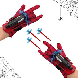 ASIRYVA 2 Set Spider Gloves Launcher,Funny Spider Launcher Wrist Toy Set for Kids,Funny Children's Educational Toy Spider Web Shooters Spider Launcher Gloves Toy for Boys Girls Cosplay Gift