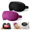 Weighted Sleep Mask 2 Pack - 3D Contoured Eye Masks
