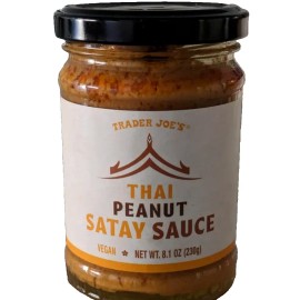 Trader Joe’s Thai Peanut Satay Sauce 8.1 fl oz VEGAN NEW