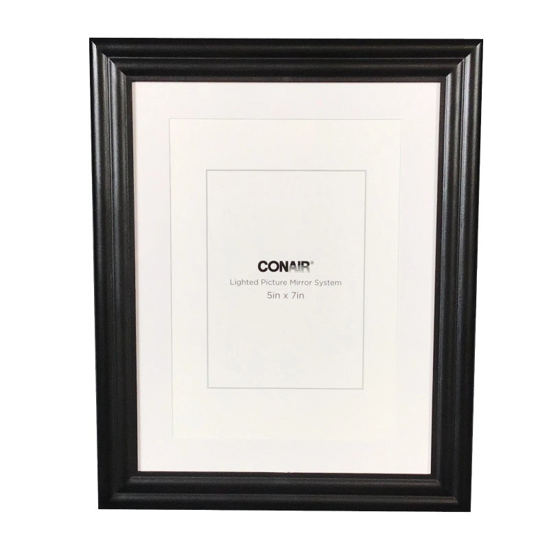 Conair Crystal Clear Lighted Picture Mirror System 5x7 Frame &