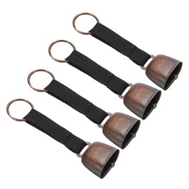 PATIKIL 4 Pcs Dog Collar Bear Bell Goat Bells Loud Bell Dog Cowbell for Dog Collars with Tracking Noise Country Cow Bell and Hiking