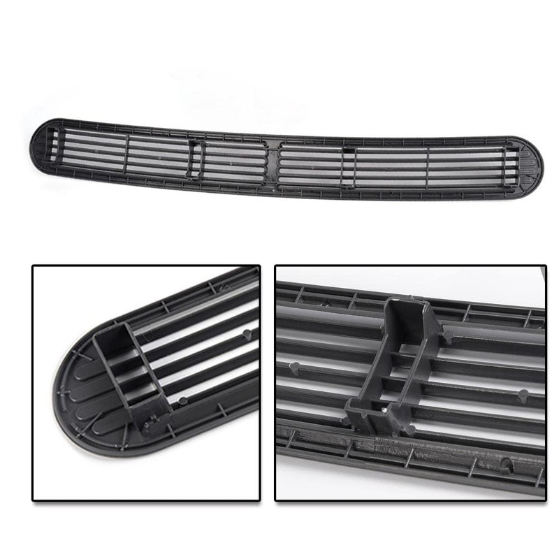PIT66 Gray Graphite Dash Defrost Vent Cover Grille Panel Compatible