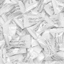 Candy Envy - Wedding Special Day Wrapped Buttermints - 13 oz. Bag - 100 Individually Wrapped Candy Mints